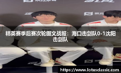 精英赛季后赛次轮图文战报：海口击剑队0-1沈阳击剑队